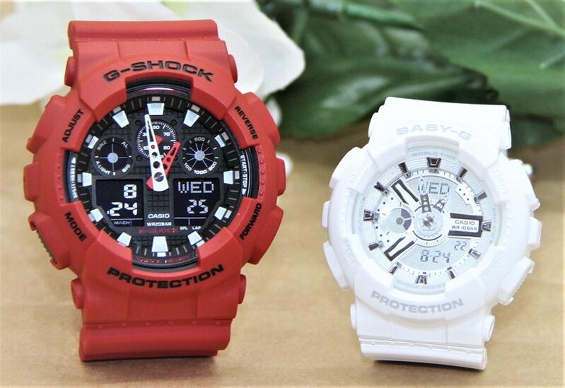 ペアウォッチ gショック CASIO ジーショック ベビージー 正規品 記念日 誕生日 カップル 贈り物 夫婦 婚約 結婚 人気 プレゼント 送料無料 ペアウオッチ gショック Gショック G-SHOCK BABY-G ペア腕時計 カシオ 2本セット GA-100B-4AJF BA-110X-7A3JF|ベルバカンス