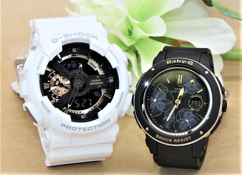 ペアウォッチ gショック CASIO ジーショック ベビージー 正規品 記念日 誕生日 カップル 贈り物 夫婦   婚約 結婚 人気 プレゼント 送料無料 ペアウオッチ gショック Gショック G-SHOCK BABY-G ペア腕時計 カシオ 2本セット GA-110RG-7AJF BGA-150FL-1AJF