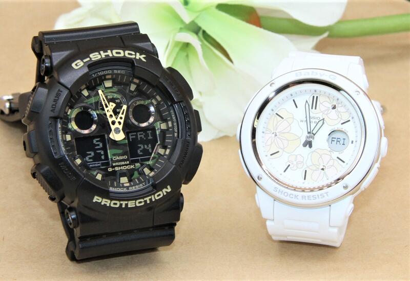 ペアウォッチ gショック CASIO ジーショック ベビージー 正規品 記念日 誕生日 カップル 贈り物 夫婦   婚約 結婚 人気 プレゼント 送料無料 ペアウオッチ Gショック G-SHOCK BABY-G ペア腕時計 カシオ 2本セット GA-100CF-1A9JF BGA-150FL-7AJF