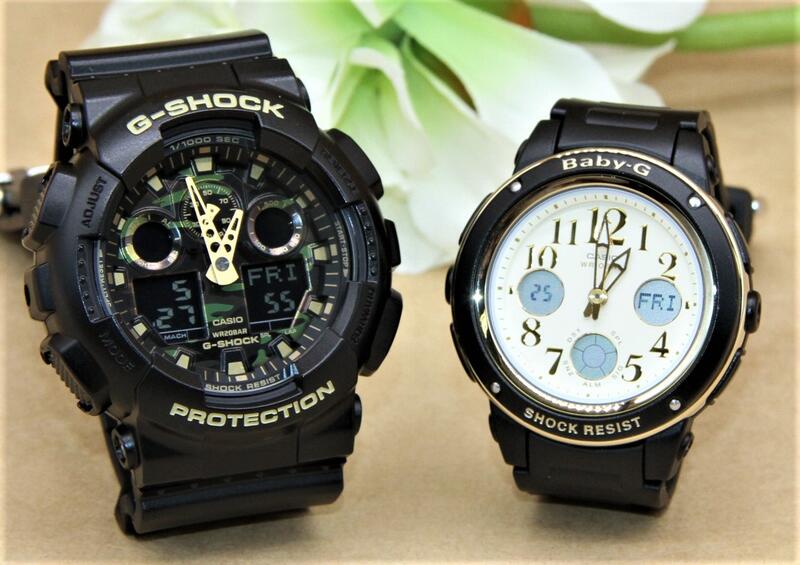 ペアウォッチ gショック CASIO ジーショック ベビージー 正規品 記念日 誕生日 カップル 贈り物 夫婦   婚約 結婚 人気 プレゼント 送料無料 ペアウオッチ Gショック G-SHOCK BABY-G ペア腕時計 カシオ 2本セット GA-100CF-1A9JF BGA-151EF-1BJF