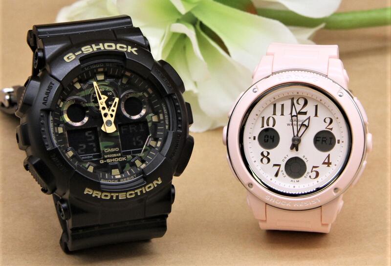ペアウォッチ gショック CASIO ジーショック ベビージー 正規品 記念日 誕生日 カップル 贈り物 夫婦   婚約 結婚 人気 プレゼント 送料無料 ペアウオッチ Gショック G-SHOCK BABY-G ペア腕時計 カシオ 2本セット GA-100CF-1A9JF BGA-150EF-4BJF