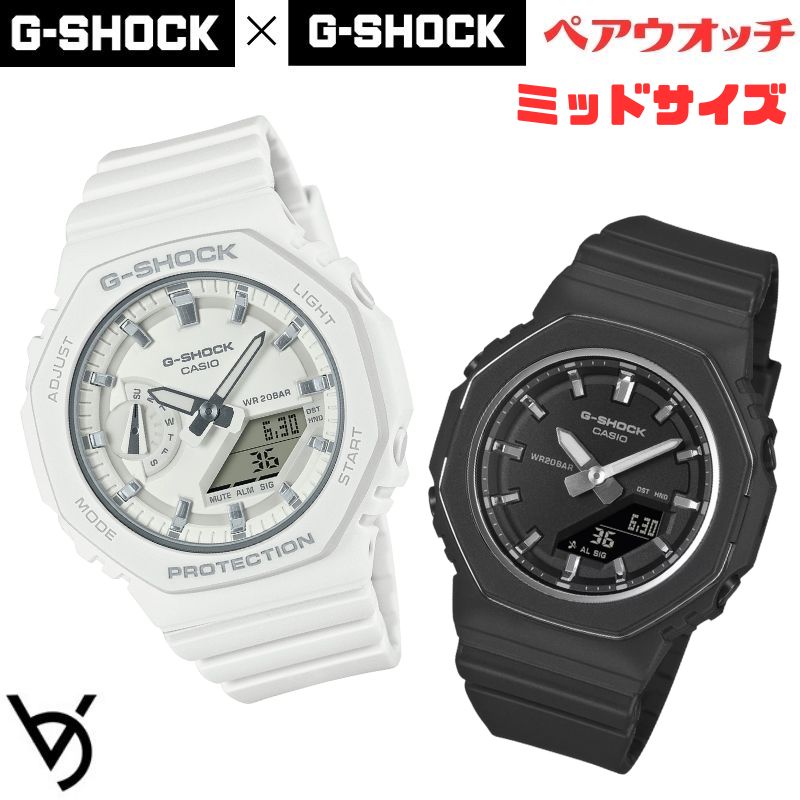 gショック ペアウォッチ カシオ  八角形 ペアウォッチ gショック ミッドサイズ ペア腕時計 ラッピング無料 人気 結婚記念日 退職祝い お揃い 記念日 結婚祝い 彼氏 彼女 夫婦 誕生日 贈り物 クリスマス  電池式 GMA-S2100-7AJF-GMA-P2110-1AJF<br>