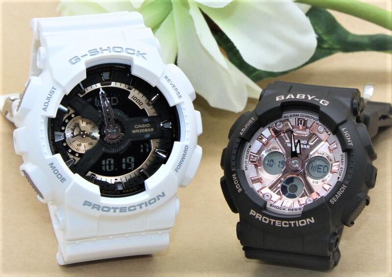 ペアウォッチ gショック CASIO ジーショック ベビージー 腕時計 正規品 記念日 誕生日 贈り物 夫婦   婚約 結婚 人気 プレゼント 送料無料 ペアウオッチ gショック Gショック G-SHOCK BABY-G ペア腕時計 2本セット  GA-110RG-7AJF BA-130-1A4JF