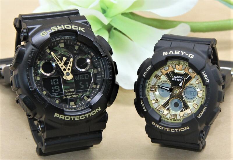 ペアウォッチ gショック CASIO ジーショック ベビージー 正規品 記念日 誕生日 カップル 贈り物 夫婦 婚約 結婚 人気 プレゼント 送料無料 ペアウオッチ gショック Gショック G-SHOCK BABY-G ペア腕時計 カシオ 2本セット GA-100CF-1A9JF BA-130-1A3JF|ベルバカンス