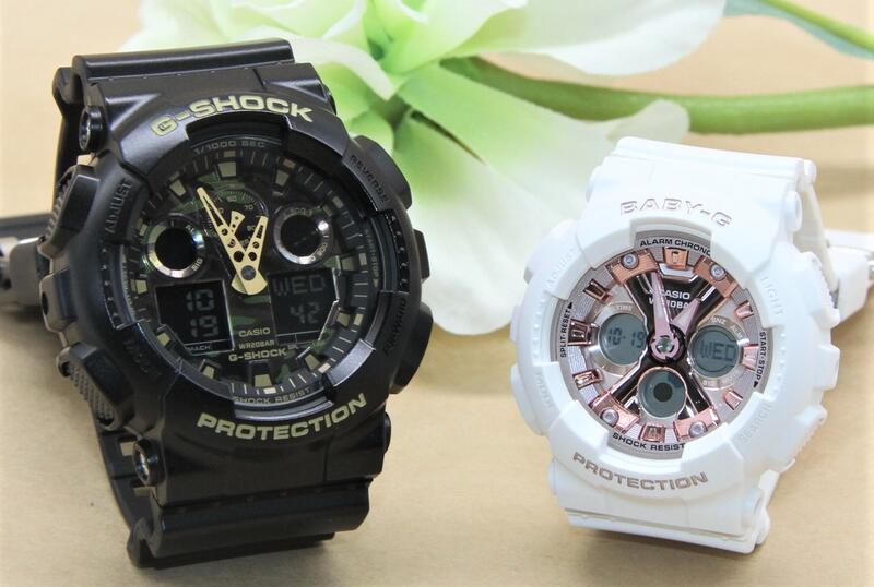 ペアウォッチ gショック CASIO ジーショック ベビージー 正規品 記念日 誕生日 カップル 贈り物 夫婦 婚約 結婚 人気 プレゼント 送料無料 ペアウオッチ gショック Gショック G-SHOCK BABY-G ペア腕時計 カシオ 2本セット GA-100CF-1A9JF BA-130-7A1JF|ベルバカンス