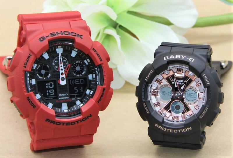 ペアウォッチ gショック CASIO ジーショック ベビージー 正規品 記念日 誕生日 カップル 贈り物 夫婦 婚約 結婚 人気 プレゼント 送料無料 ペアウオッチ gショック Gショック G-SHOCK BABY-G ペア腕時計 カシオ 2本セット GA-100B-4AJF BA-130-1A4JF|ベルバカンス