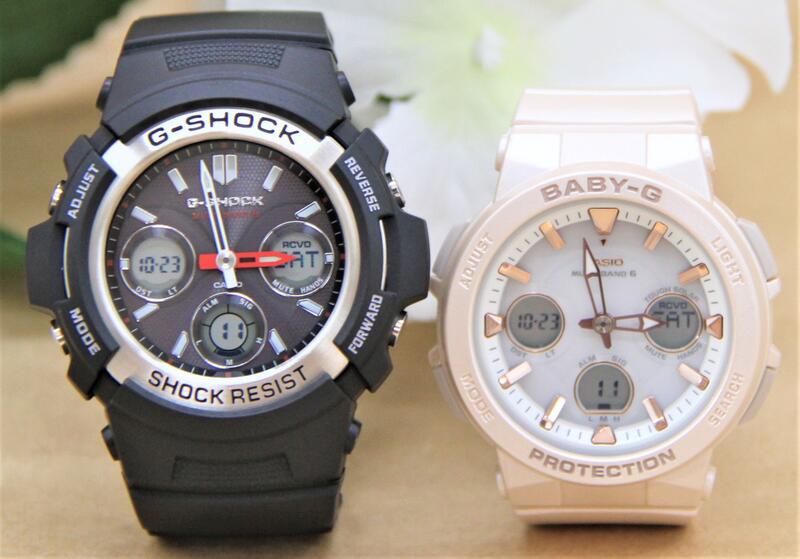 カシオ ペアウォッチ gぼうぜん自失 CASIO ジーショック ベビージー 電磁波時辰儀 クリスマス 不死化日 生まれ落ちる日  差し上げ物 夫婦関係 彼 意中の女  エンゲージメント 一緒になる 一般受け 差し上げ物 貨物輸送無料 Gぼうぜん自失 G-SHOCK BABY-G 西洋ナシウオッチ 2本仕かける AWG-M100-1AJF BGA-2510-4AJF ペアウォッチ-腕時計