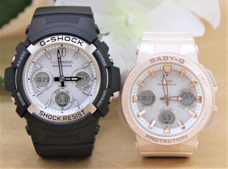 カシオ ペアウォッチ gショック CASIO ジーショック ベビージー 電波時計 クリスマス 記念日 誕生日 贈り物 夫婦 彼氏 彼女 婚約 結婚 人気 プレゼント 送料無料 Gショック G-SHOCK BABY-G ペア腕時計 2本セット AWG-M100S-7AJF BGA-2510-4AJF|ベルバカンス