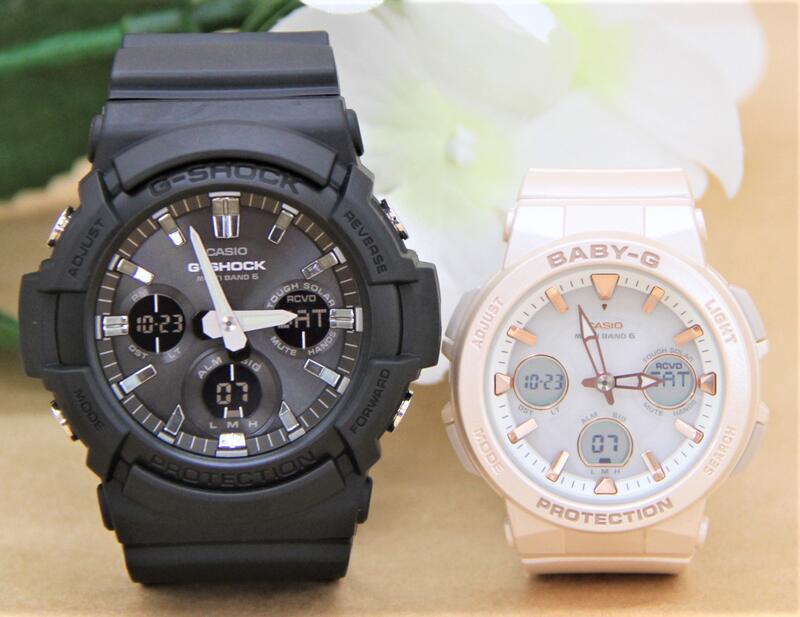 カシオ ペアウォッチ gぼうぜん自失 CASIO ジーショック ベビージー 電磁波時辰儀 クリスマス 不死化日 生まれ落ちる日  差し上げ物 夫婦関係 彼 意中の女 エンゲージメント 一緒になる 一般受け 差し上げ物 貨物輸送無料  Gぼうぜん自失 G-SHOCK BABY-G 西洋ナシウオッチ 2本仕かける GAW-100B-1AJF BGA-2510-4AJF 腕時計-ペアウォッチ