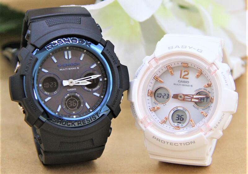 カシオ ペアウォッチ gショック CASIO ジーショック ベビージー 電波時計 クリスマス 記念日 誕生日 贈り物 夫婦 彼氏 彼女 婚約 結婚 人気 プレゼント 送料無料 Gショック G-SHOCK BABY-G ペア腕時計 2本セット AWG-M100A-1AJF BGA-2800-7AJF|ベルバカンス