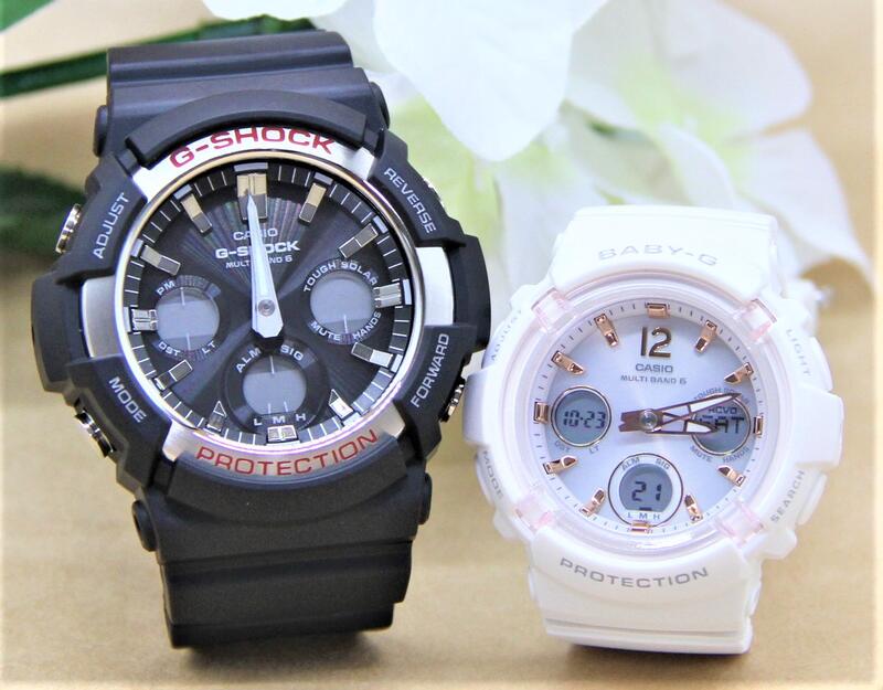 カシオ ペアウォッチ gショック CASIO ジーショック ベビージー 電波時計 クリスマス 記念日 誕生日 贈り物 夫婦 彼氏 彼女 婚約 結婚 人気 プレゼント 送料無料 Gショック G-SHOCK BABY-G ペア腕時計 2本セット GAW-100-1AJF BGA-2800-7AJF|ベルバカンス
