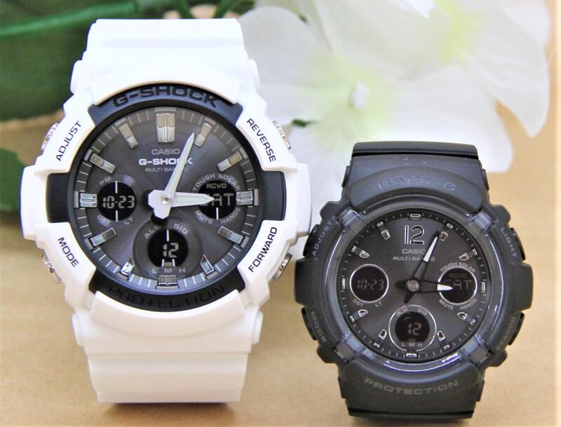 カシオ ペアウォッチ gショック CASIO ジーショック ベビージー 電波時計 クリスマス 記念日 誕生日 贈り物 夫婦 彼氏 彼女 婚約 結婚 人気 プレゼント 送料無料 Gショック G-SHOCK BABY-G ペア腕時計 2本セット GAW-100B-7AJF BGA-2800-1AJF|ベルバカンス