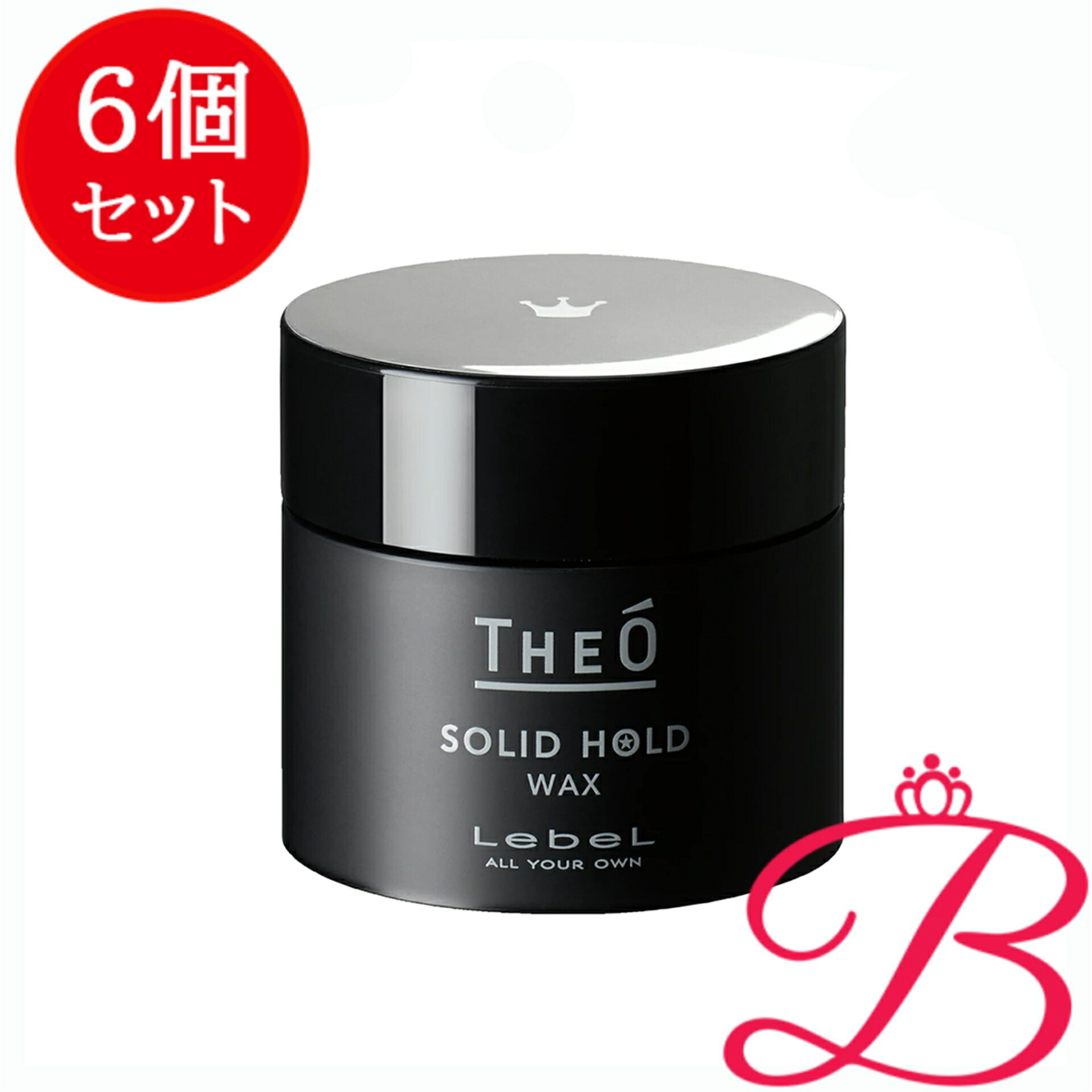 【6個】ルベル Lebel THEO ジオ ワックス ソリッドホールド メンズ スタイリング 60g