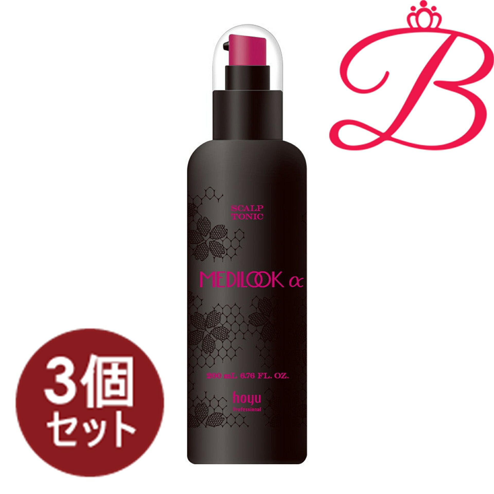 【3個書き割り】ホーユー メディルックα スキャルプトニック 200ml
