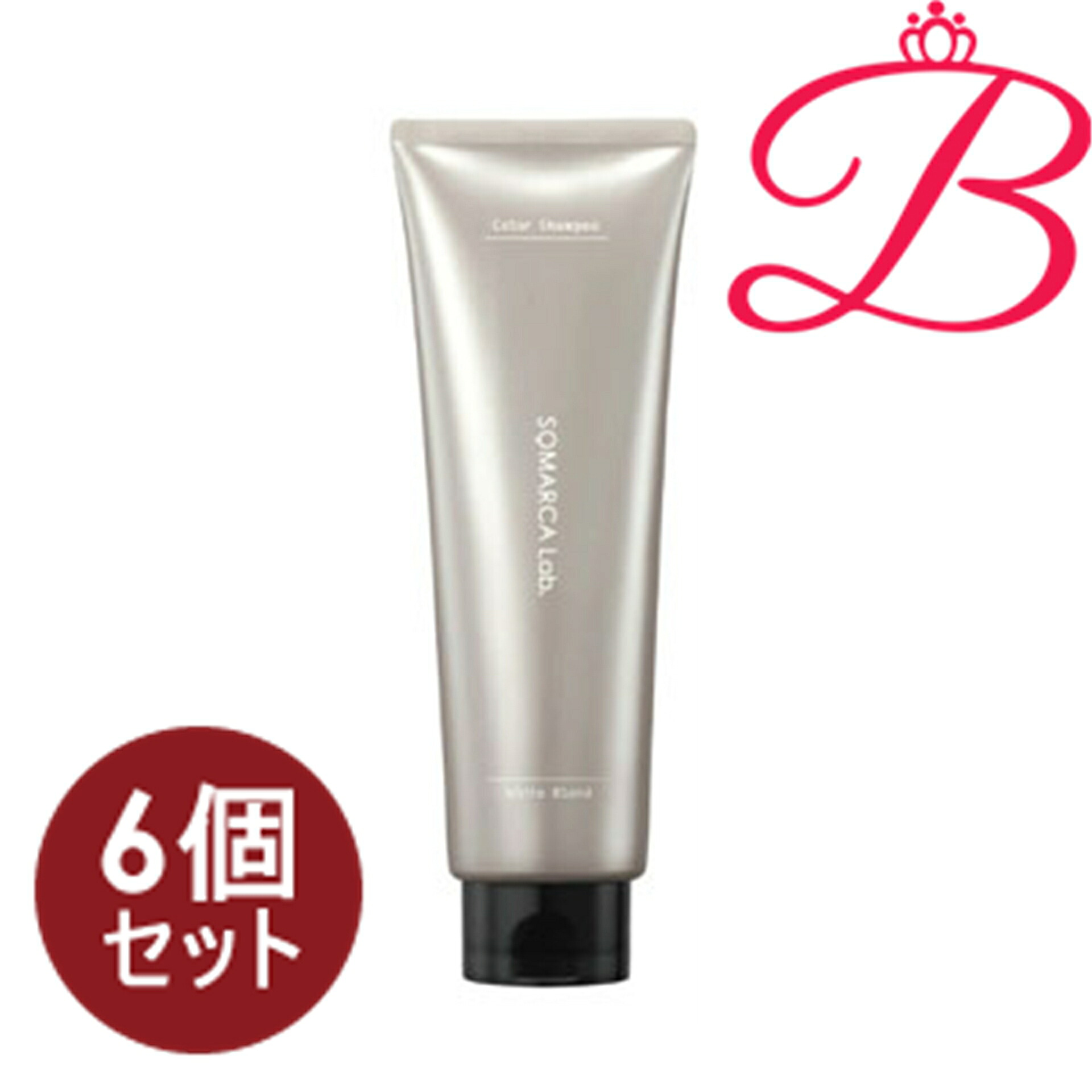 【6個セット】ホーユー ソマルカラボ カラーシャンプー ホワイトブロンド 180ml
