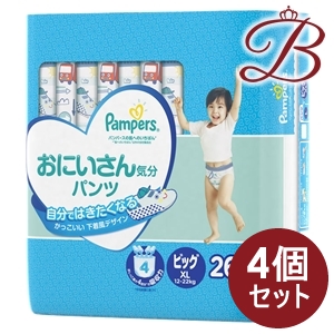 パンパース 肌へのいちばん おにいさん気分パンツ ビッグサイズ 26枚入 4個セット septicin Com