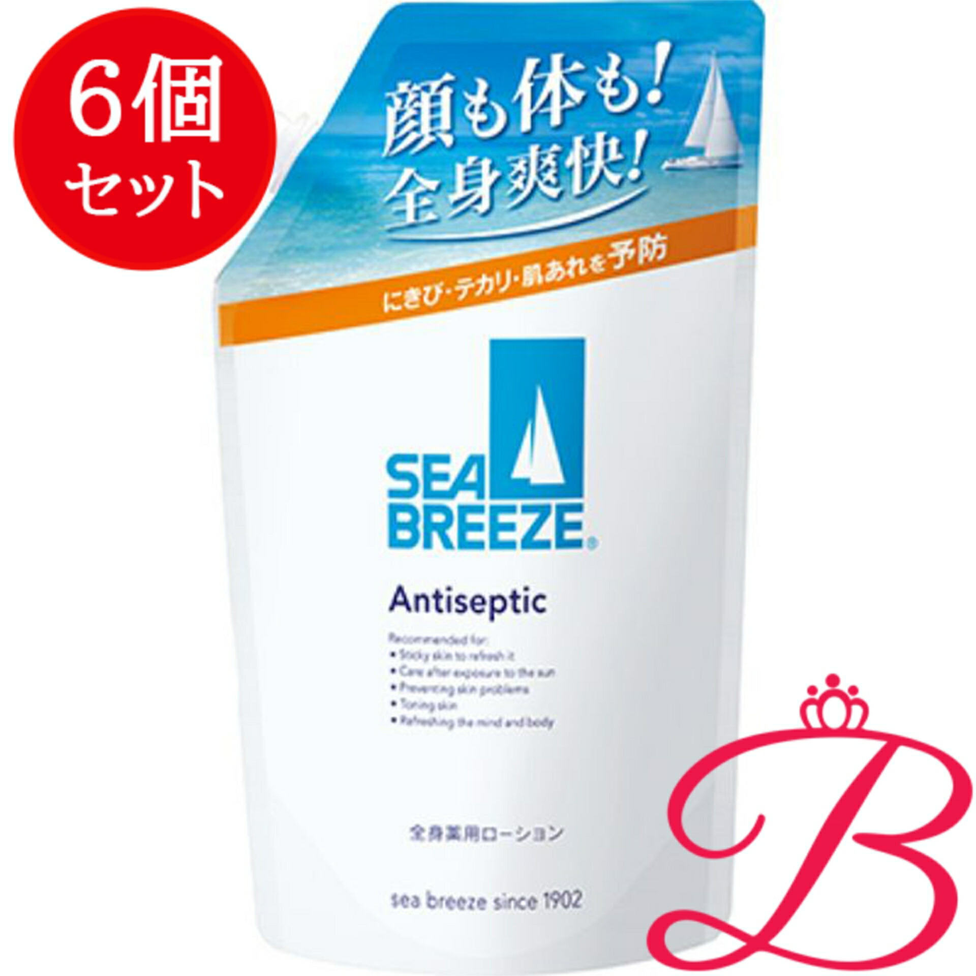 【6個】ファイントゥデイ シーブリーズ アンティセプティック ｆ ＜五体薬用ローション剤＞（つめかえ） 700mL