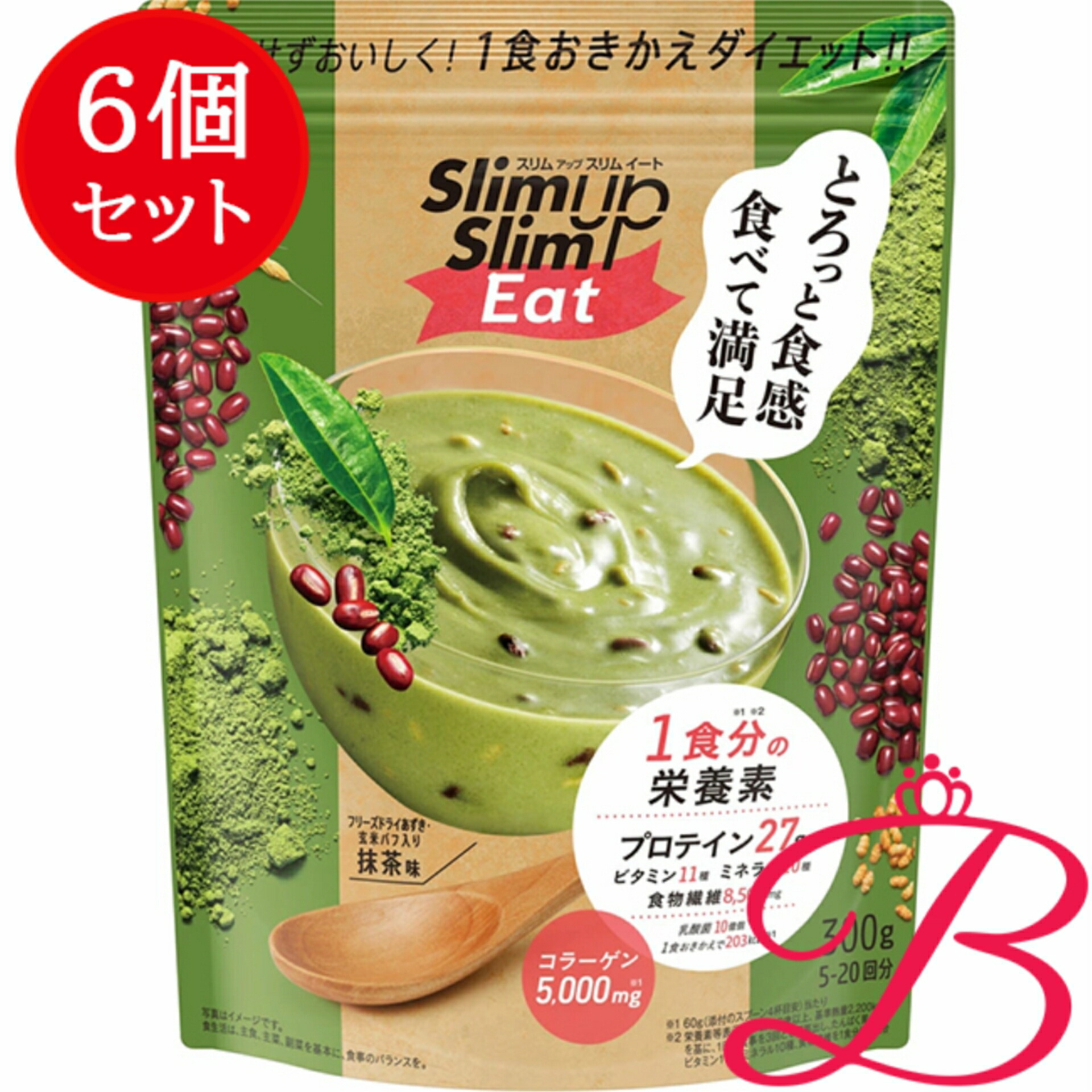 【6個】アサヒ か細い引き上げる か細い イート 抹茶味 300g