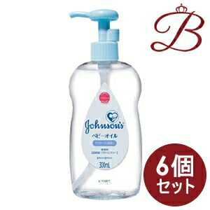 【×6個】ジョンソン ベビーオイル 低刺激 無香料 300mL
