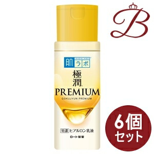 【×6個】ロート製薬 肌ラボ 極潤プレミアム ヒアルロン乳液 140mL