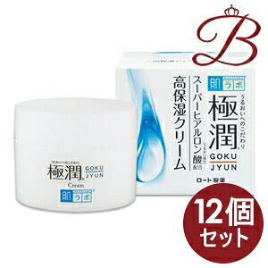 【&times;12個】ロート製薬 肌研 (ハダラボ) 極潤 ヒアルロンクリーム 50g｜bellashop