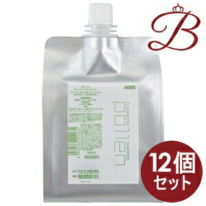 【×12個】アモロス ポーリン 洗い濯ぎ シャンプー 600mL 詰替え用