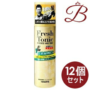 【×12個】柳屋 薬用育毛 フレッシュトニック プレミアムエッセンス (無香料) 190g