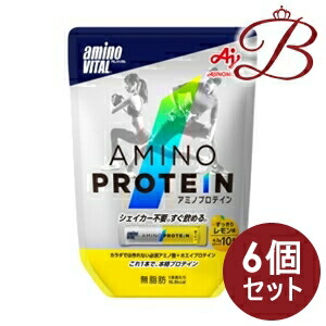 【×6個】味の素 アミノバイタル アミノプロテイン レモン味 10本入