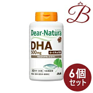 【&times;6個】アサヒ ディアナチュラ DHA with イチョウ葉 240粒 (60日分)｜bellashop