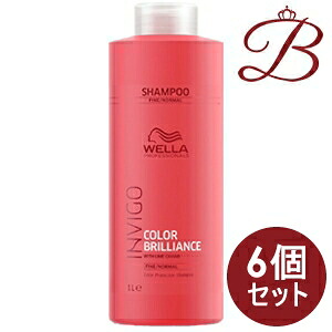 【&times;6個】ウエラ INVIGO インヴィゴ カラーブリリアンス カラーヘア シャンプー 1000mL ポンプなし｜bellashop