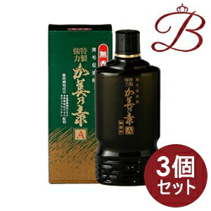 【×3個】加美乃素本舗 特製豪然たる加美乃素 A (無芳ばしさ) 180mL
