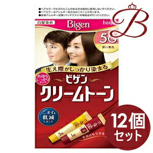 【×12個】ホーユー ビゲン 皮膚軟化剤音の高低 5G 奥行きのある栗色