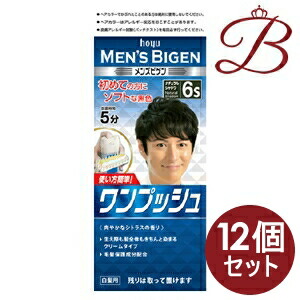 【×12個】ホーユー メンズビゲン 壱うしろ押し 6S ナチュラルシャドウ ヘアケア・スタイリング-白髪染め-美容・コスメ・香水