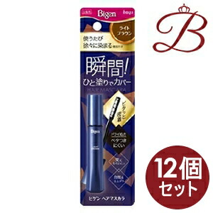【×12個】ホーユー ビゲン 髪の毛マスカラ  点火装置赤銅色