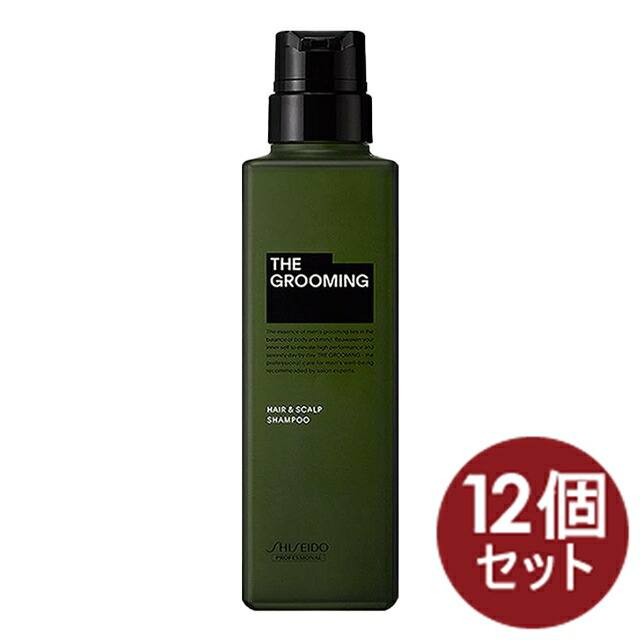 【12個】資生堂 ザ・グルーミング THE GROOMING 髪の毛\u0026スキャルプ シャンプー HAIR\u0026SCALP メンズ  500ml
