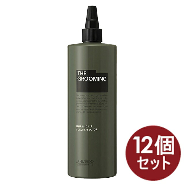 【12個】資生堂 ザ・グルーミング THE GROOMING 髪の毛\u0026スキャルプ スカルプエフェクター 詰め替え HAIR\u0026SCALP 薬用育毛抽出エキス メンズ 480ml