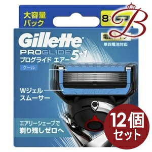 【&times;12個】ジレット プログライド エアー 電動タイプ カミソリ 替刃8個入｜bellashop