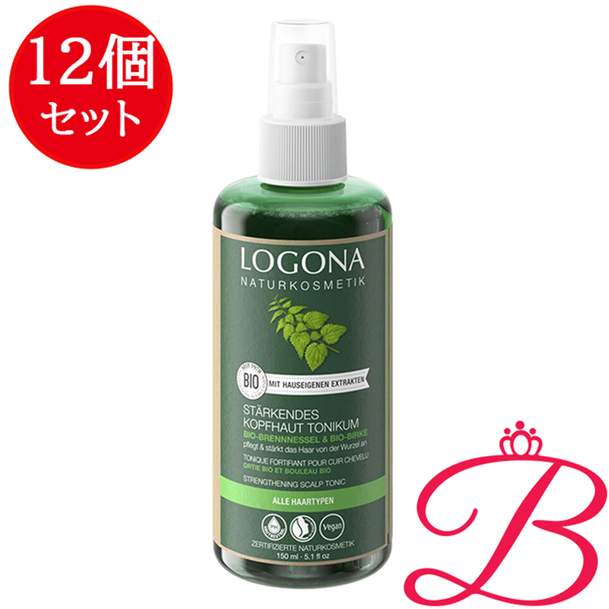 【×12個】ロゴナ スカルプトニック ネトル 150ml