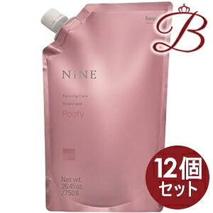 【&times;12個】ホーユー NINE ナイン ファーミングケア トリートメント プーフィ 詰替 750ml｜bellashop 21,602円