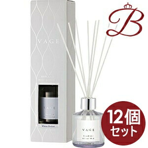 【×12個】バーグ リードディフューザー ホワイトオーキッド180ml