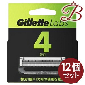 【&times;12個】ジレット ラボ 角質除去バー搭載 替刃 (4個）｜bellashop