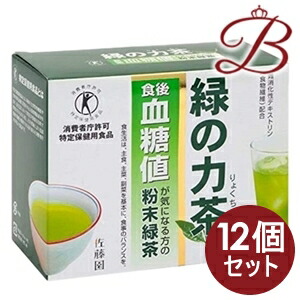 【×12個】緑の力茶  （血糖値） 360g（6g×30包）