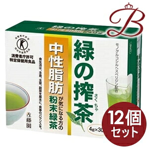 【×12個】緑の搾茶  （知らん顔脂肪組織） 120g（4g×30包）