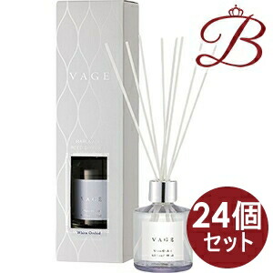 【×24個】バーグ リードディフューザー ホワイトオーキッド180ml