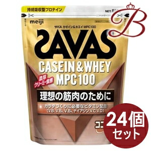 【24個】明治 ザバス カゼイン＆ホエイ ＭPC チョコレート味 810g