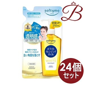 【×24個】コーセー ソフティモ ホワイト クレンジングオイル つめかえ 210mL