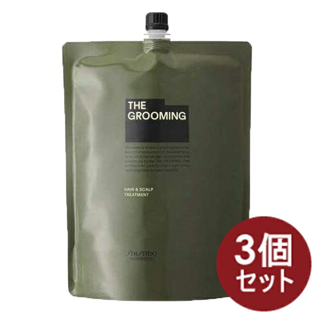 【3個】資生堂 ザ・グルーミング THE GROOMING ヘア&スキャルプ トリートメント 詰め替え HAIR&SCALP メンズ 1800ml