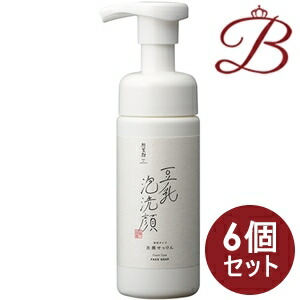 【×6個】豆腐の盛田屋 豆乳泡洗顔 気どらずにやって行く 150mL