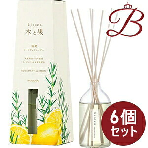 【×6個】木と果 消臭 リードディフューザー ローズマリー＆檸檬 90ml