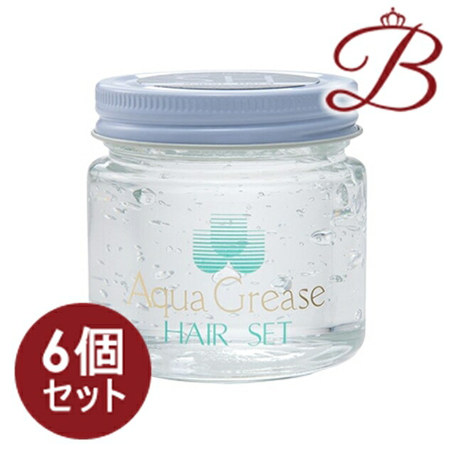 【×6個】パール化研 パール化研　アクアグリース　ヘアーセット　スーパーハード 125g